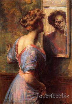 Toperfect オリジナルアート Painting - 「A Passing Glance」はアンシュッツ・トーマスの古典版から変更されました